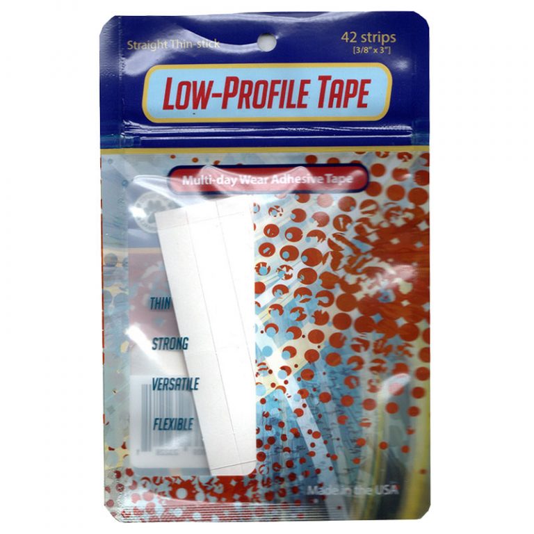 LowProfile Thin Stick Straight Strips by Truetape Hair System Tape